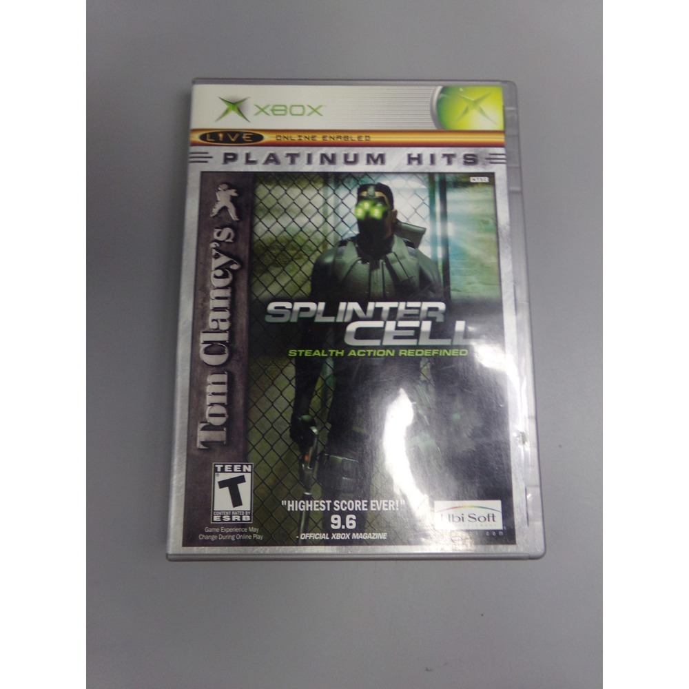 Tom Clancys‎ Splinter Cell Platinum Hits Xbox Original Game